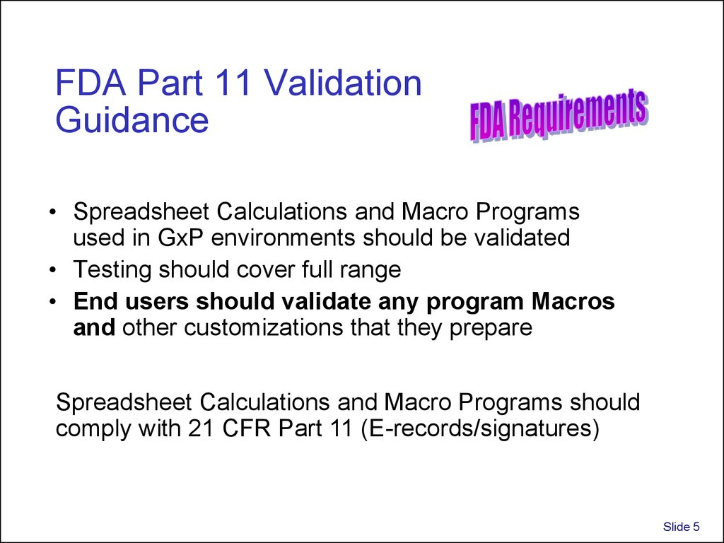 Spreadsheet Validation Fda for Validation And Use Of Exce Spreadsheets