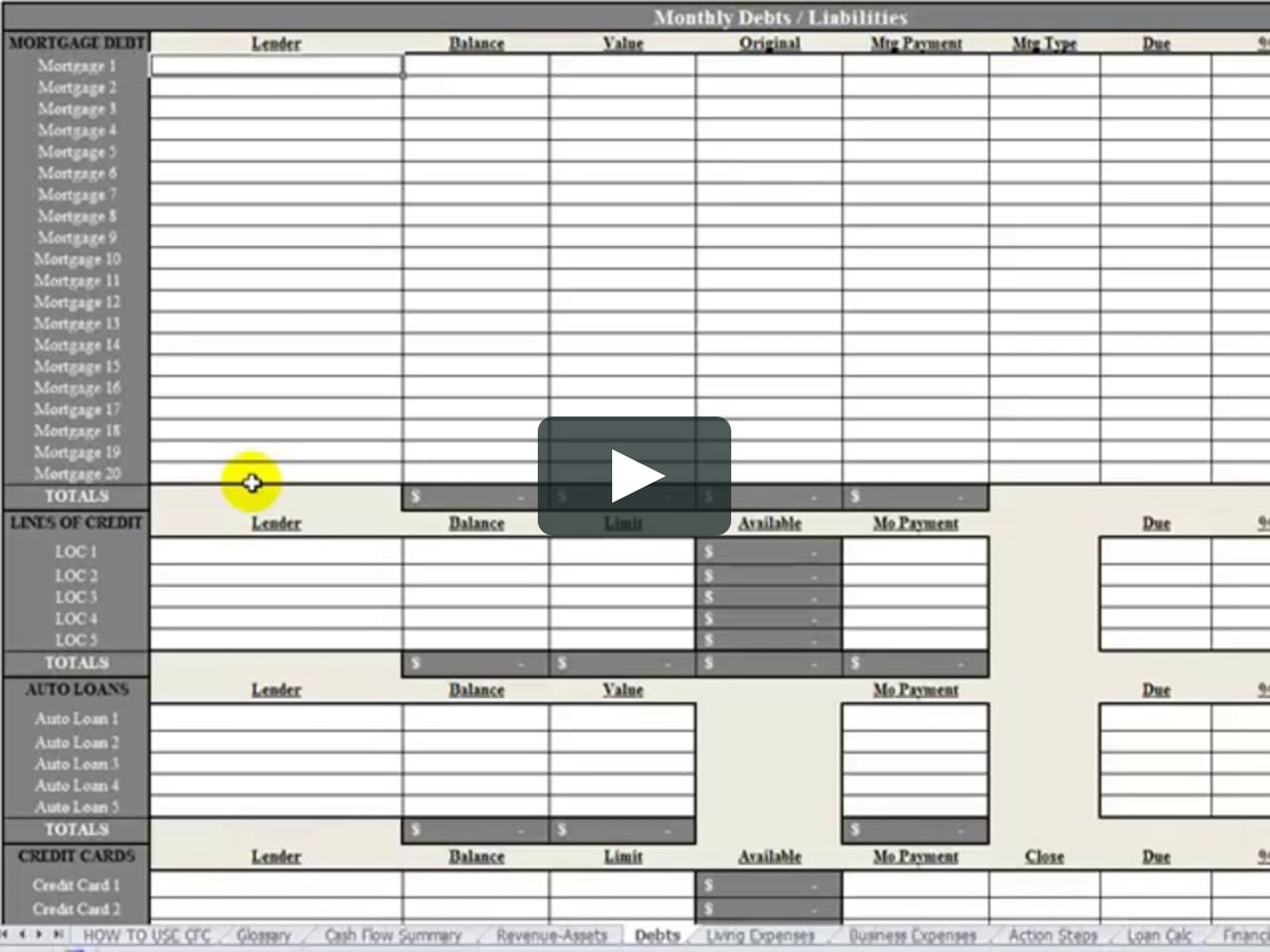 Vip Financial Education Spreadsheet Download inside How To Use Your