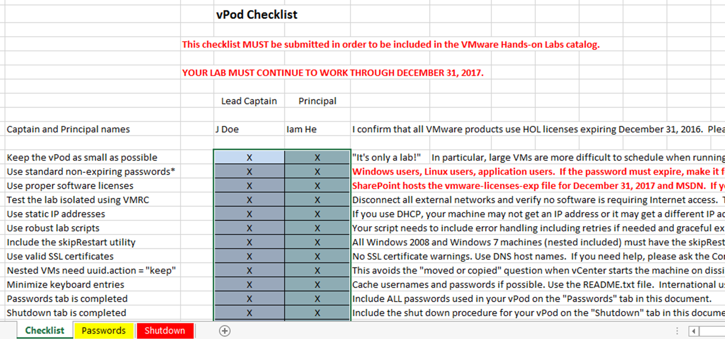 Vmware Capacity Planning Spreadsheet inside Vmware Handson