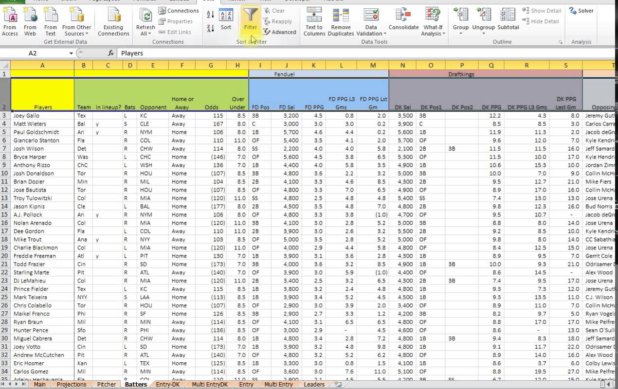 Volleyball Statistics Excel Spreadsheet — Volleyball Statistics Excel Spreadsheet —