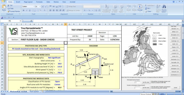 Wind Load Calculation Spreadsheet Google Spreadshee wind load