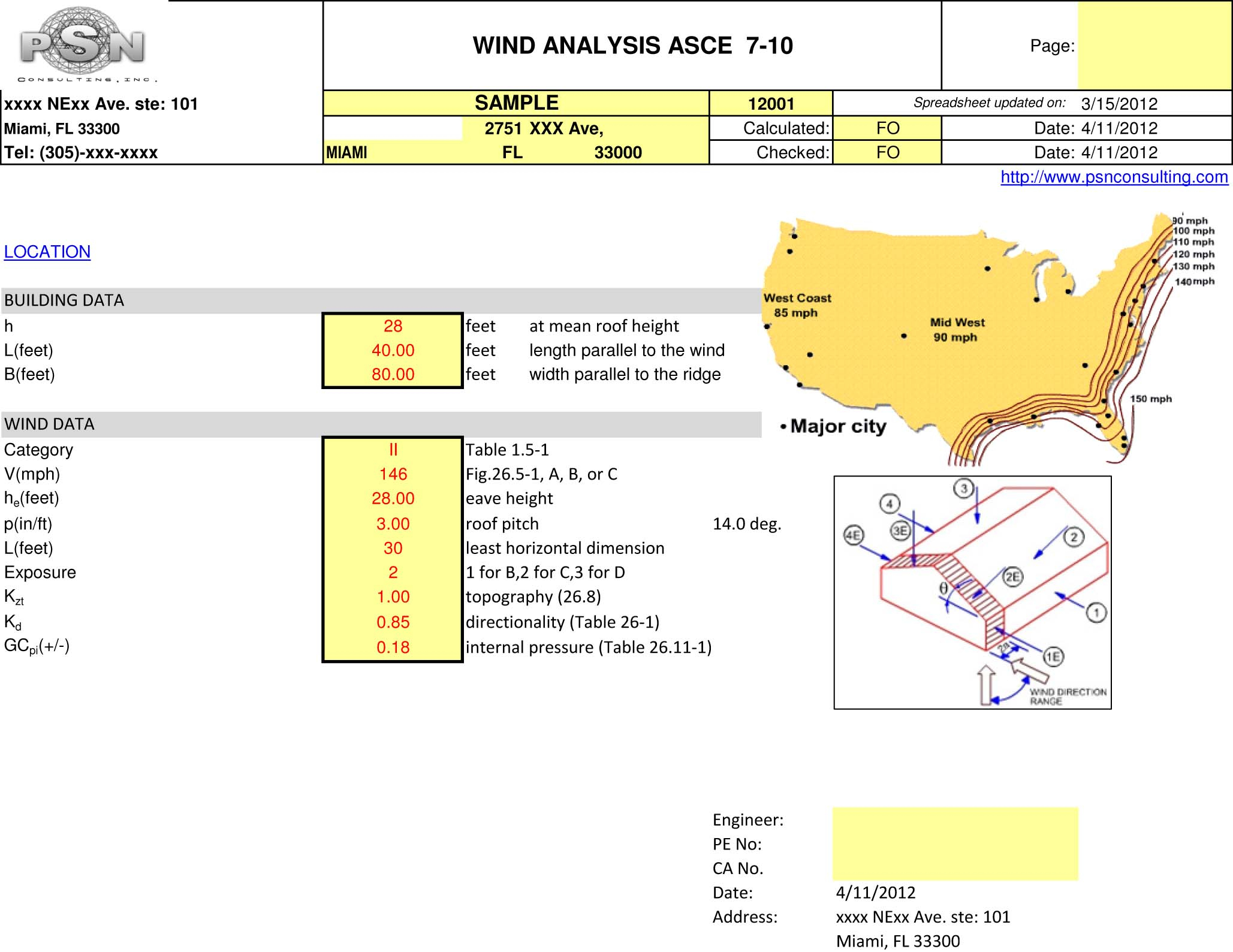 Wood Beam Design Spreadsheet for Excel Structural Calculators