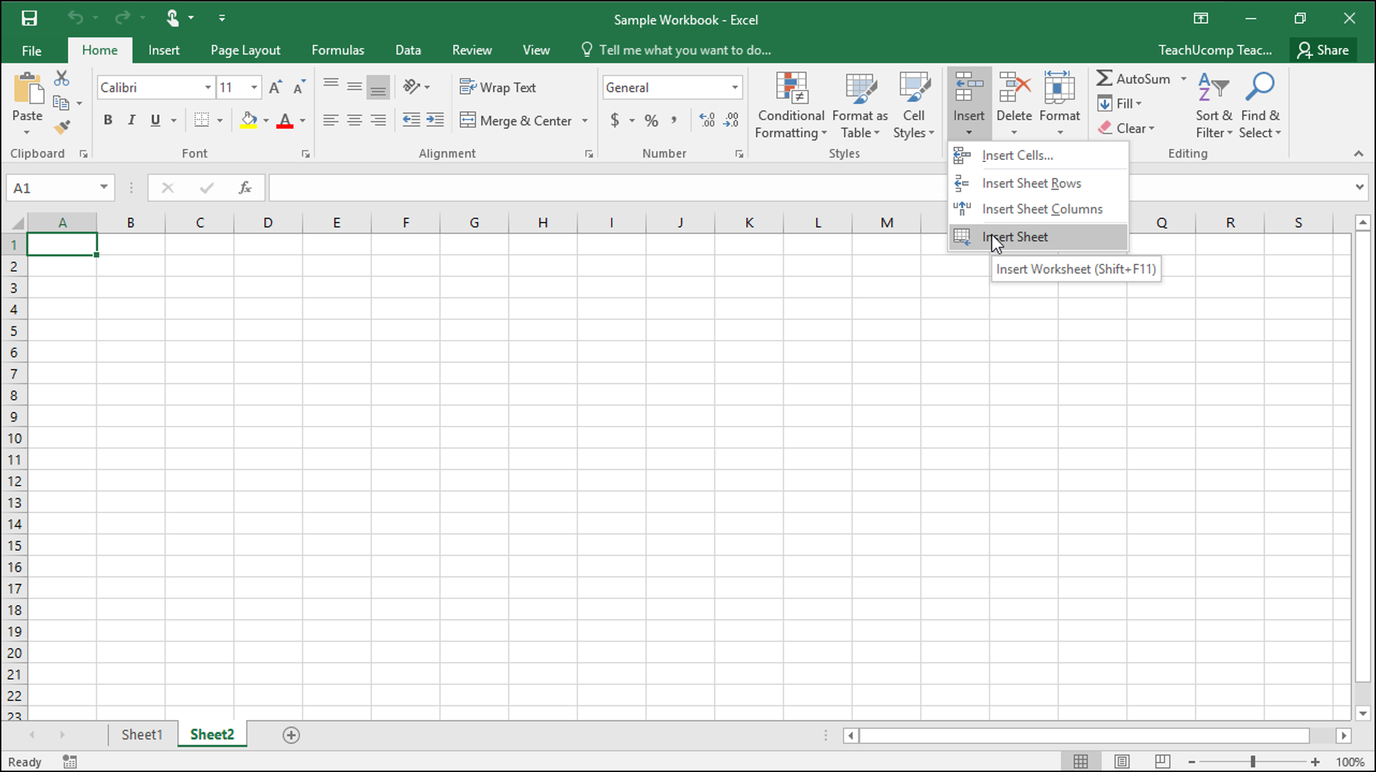 Working With Excel Spreadsheets —