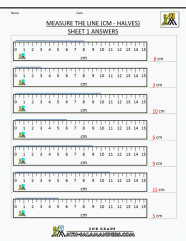 Measurement Worksheet Inches Measurement Worksheet Inches
