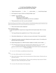 Crash Course Us History 1 Worksheet Answers