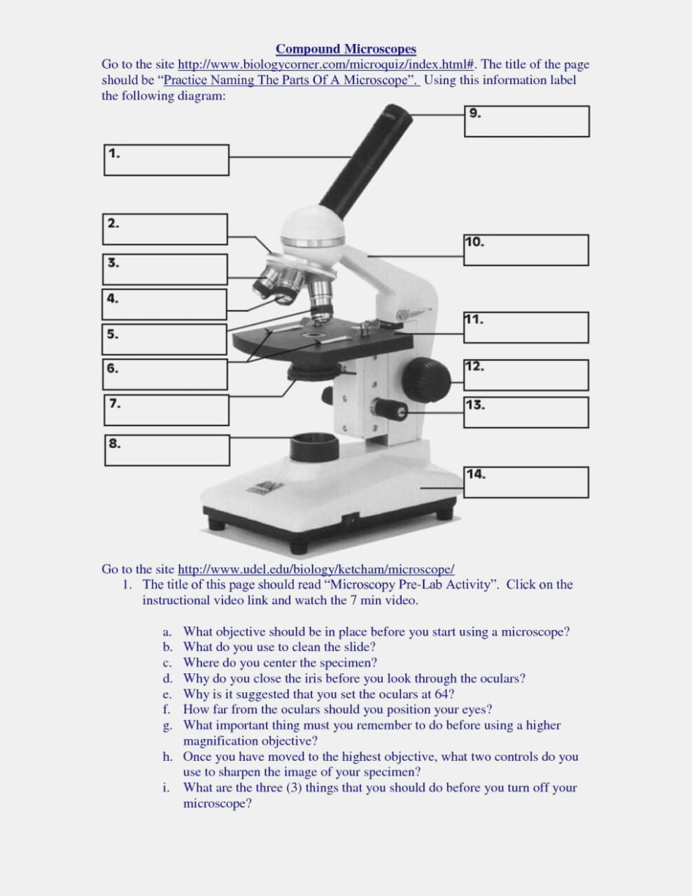18 Light Labeled Light Microscope —