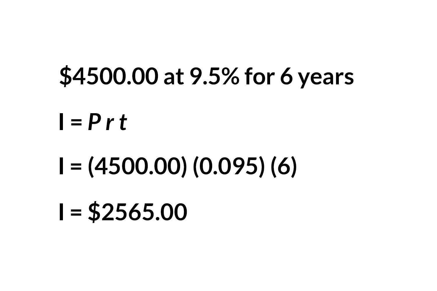 Calculate Simple Interest Principal Rate Or Time —