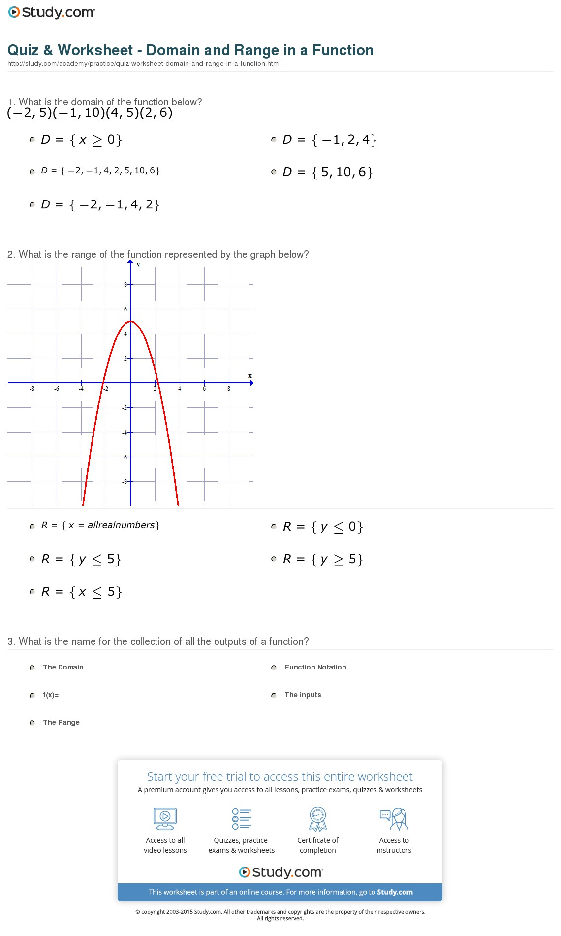 Chapter 3 Functions And Graphs Answers —