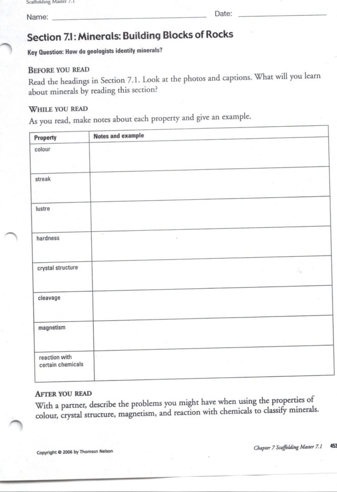 Chapter 7 Active Reading Worksheets Cellular Respiration Section 7 1