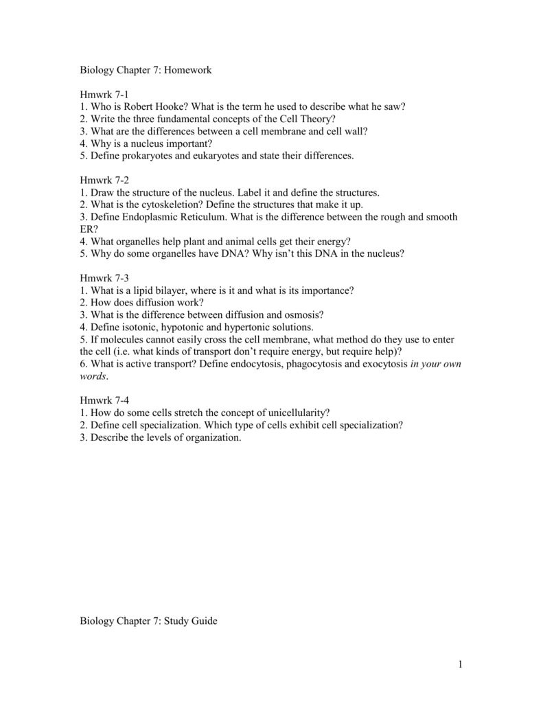 Chapter 7 Section 4 Cellular Transport Study Guide Answers —