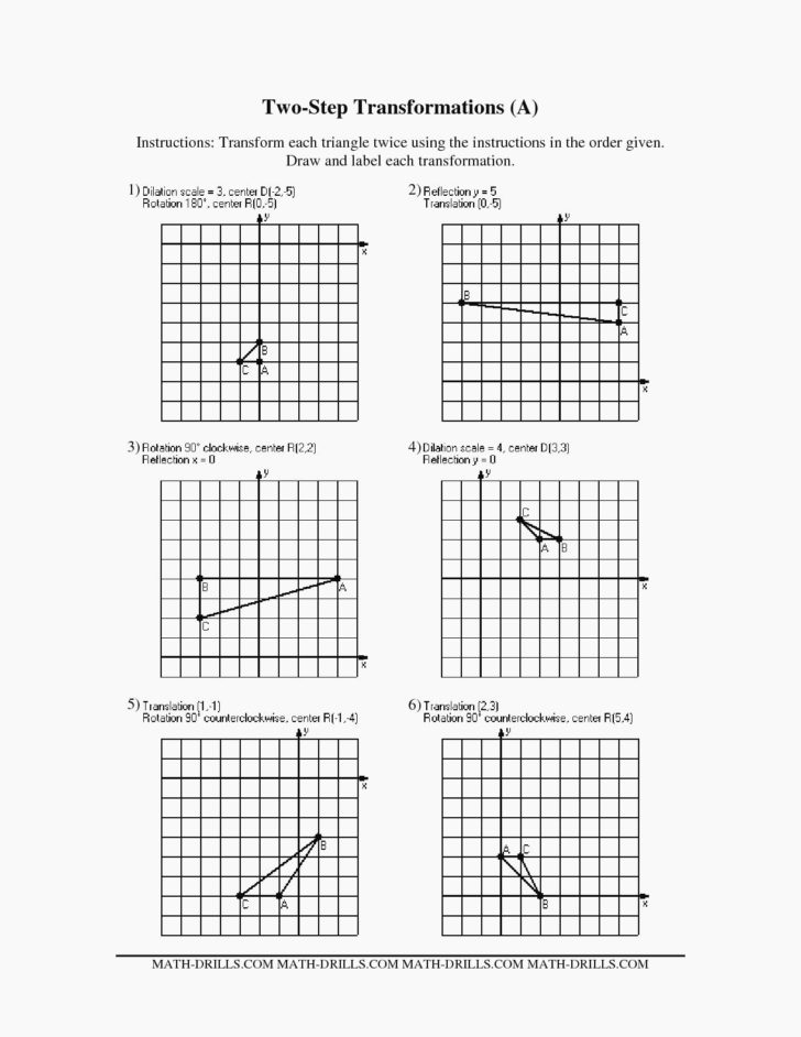 Composition Of Transformations Worksheet —