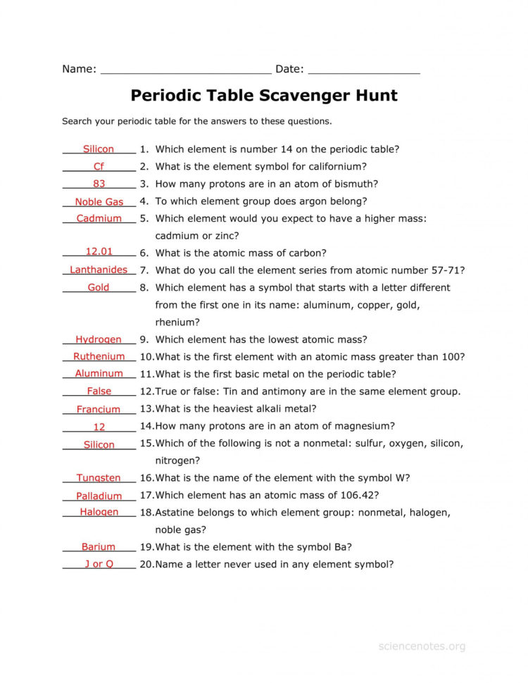 periodic-table-scavenger-hunt-answer-key