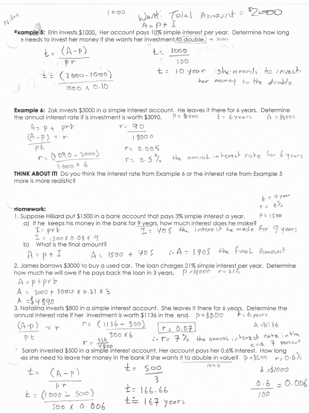 Fact Finder Simple Simple Interest Worksheet Awesome Line —