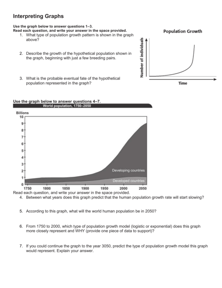 Interpreting Graphics Worksheet Answers Biology —