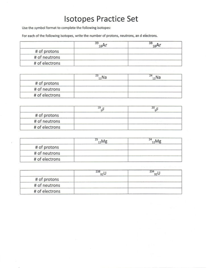 Isotope Notation Chem Worksheet 4 2 —