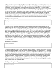 Irony Detectives Answer Sheet Printable Templates Free