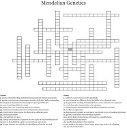 Cool Mendelian Genetics Crossword Puzzle Answer Key 2023 Suggested 