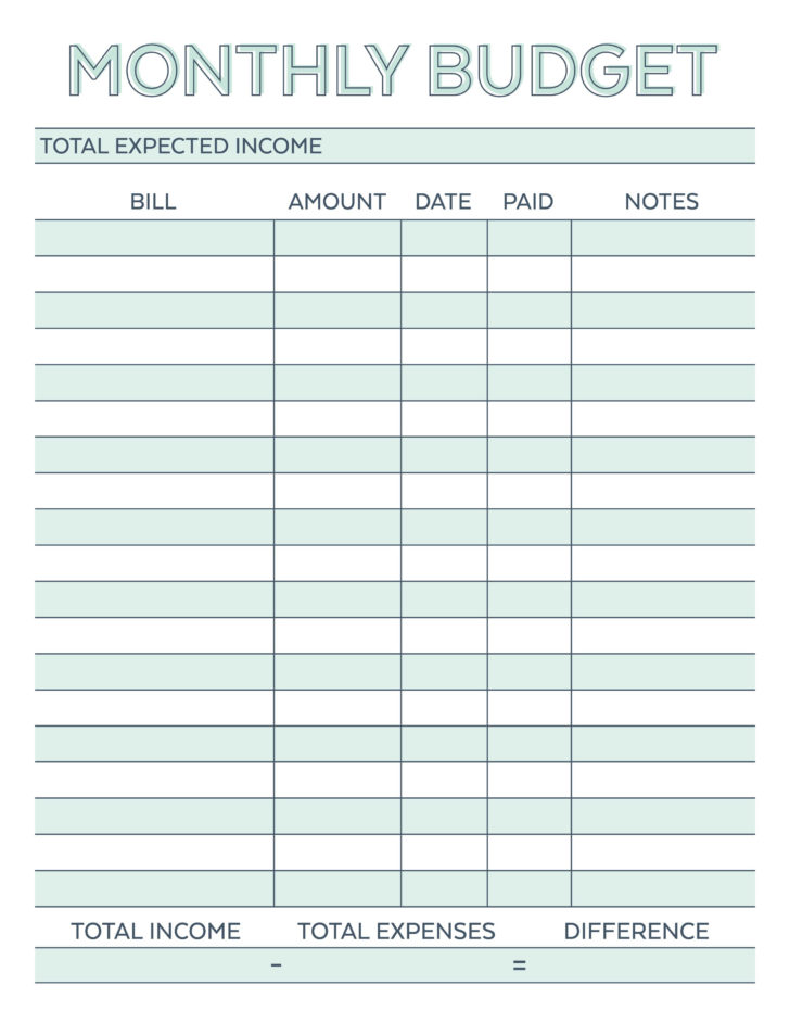 New Home Construction Budget Worksheet Spreadsheet —