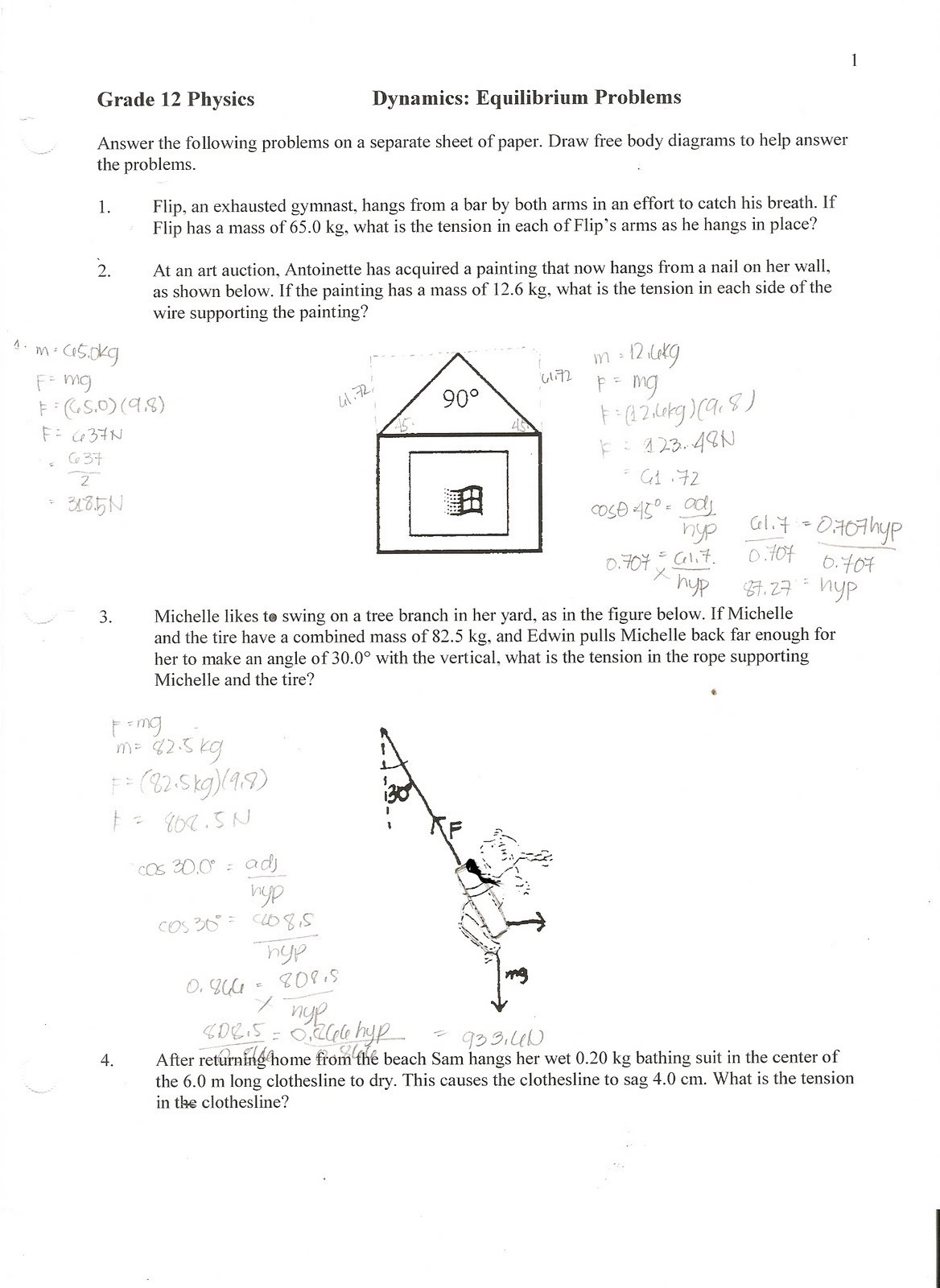 Physics Classroom Friction Problems —