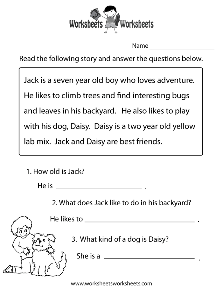 Reading Comprehension Worksheets 5Th Grade Multiple Choice —