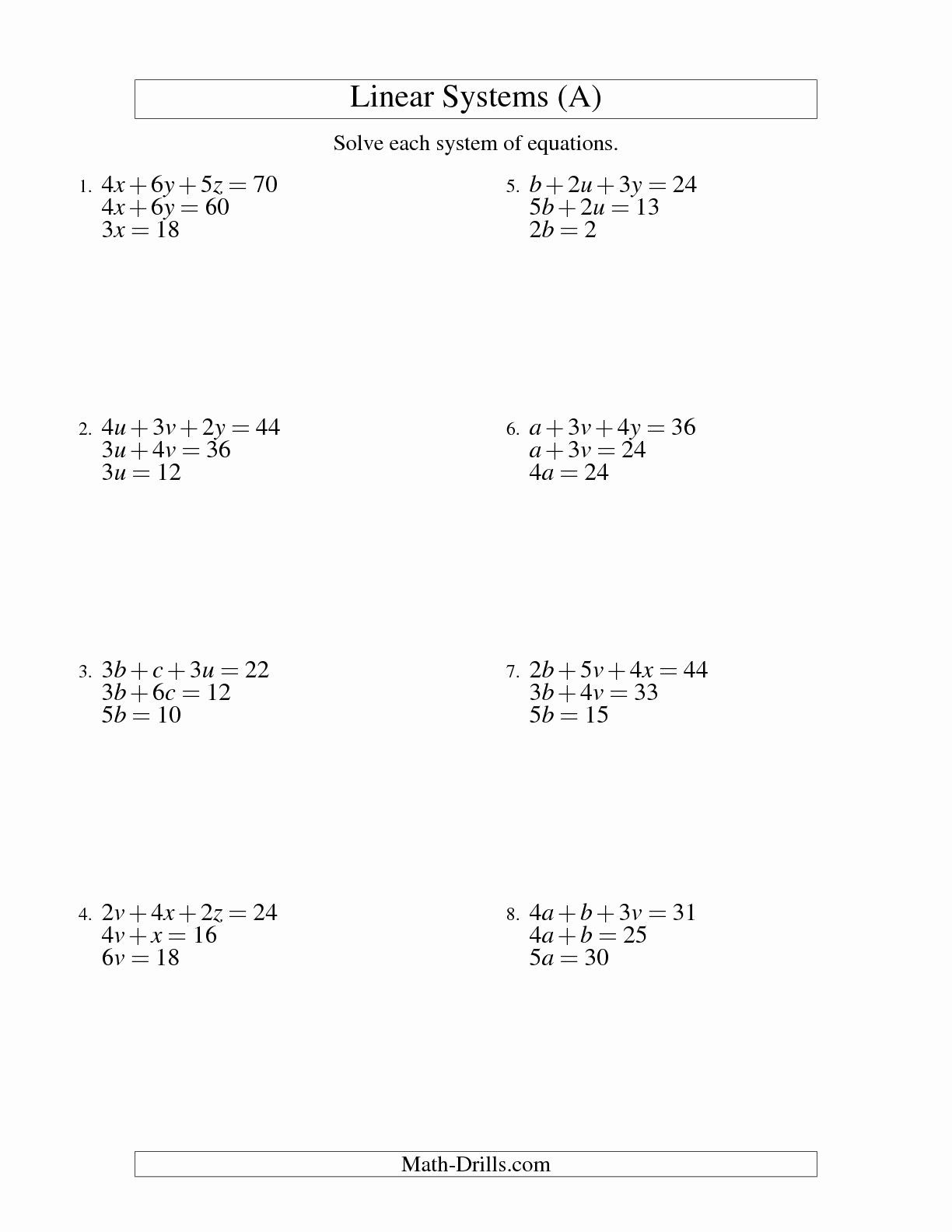 Quadratic Equations And Inequalities Worksheet