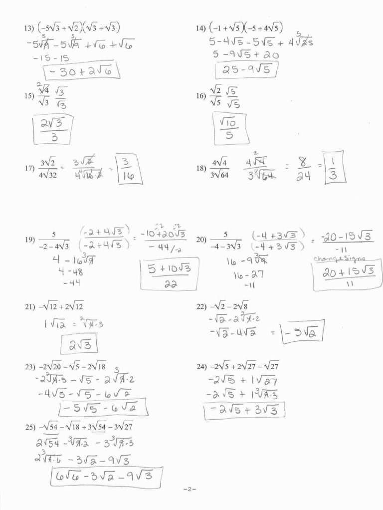 Solving Using The Quadratic Formula Worksheet —