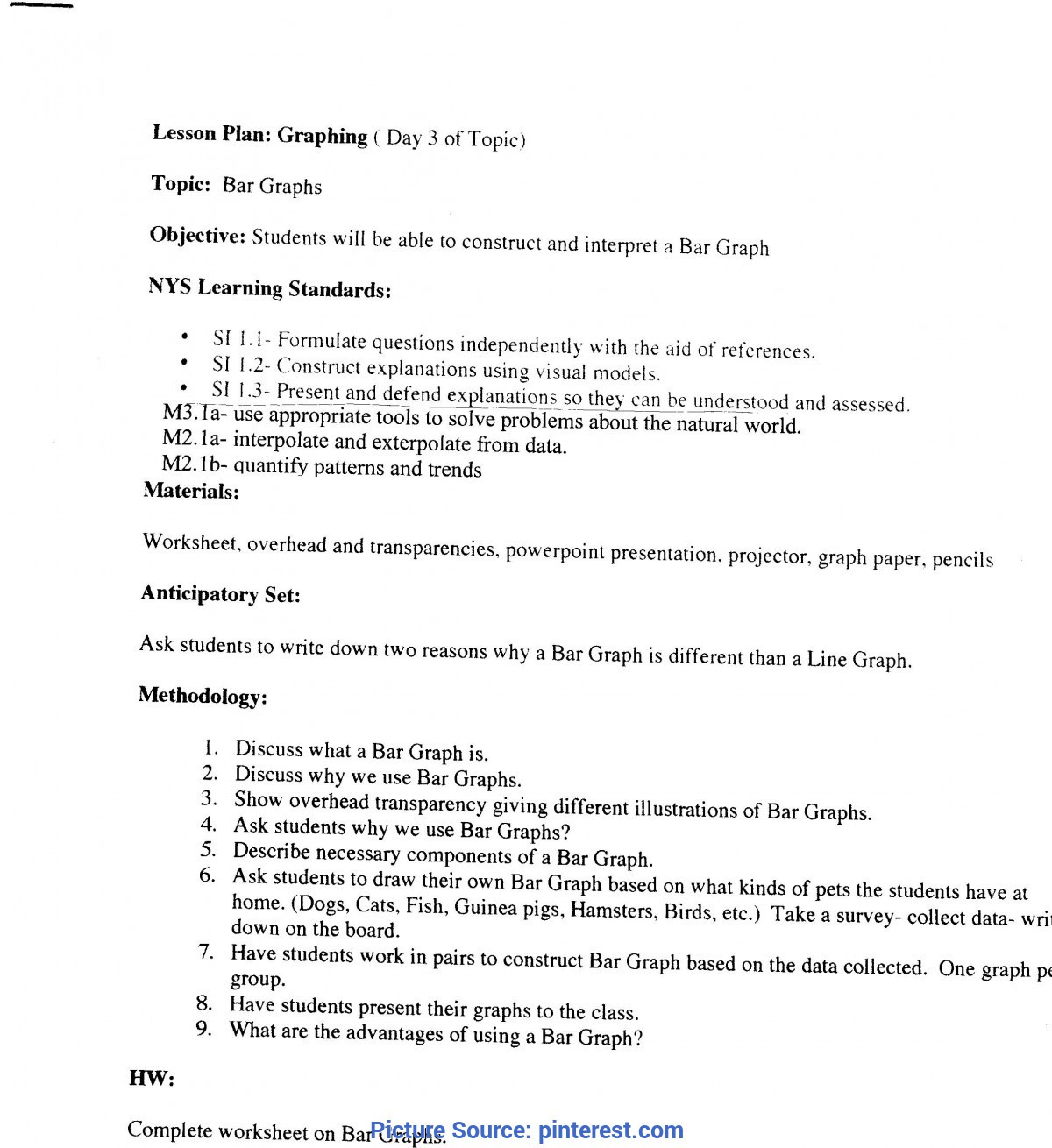 Special Lesson Plan In Science Using Demonstration Method —