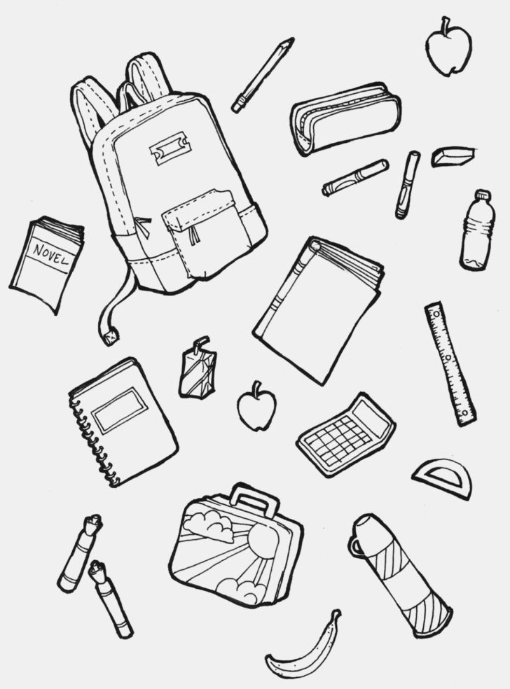 Label School Supplies Worksheet —