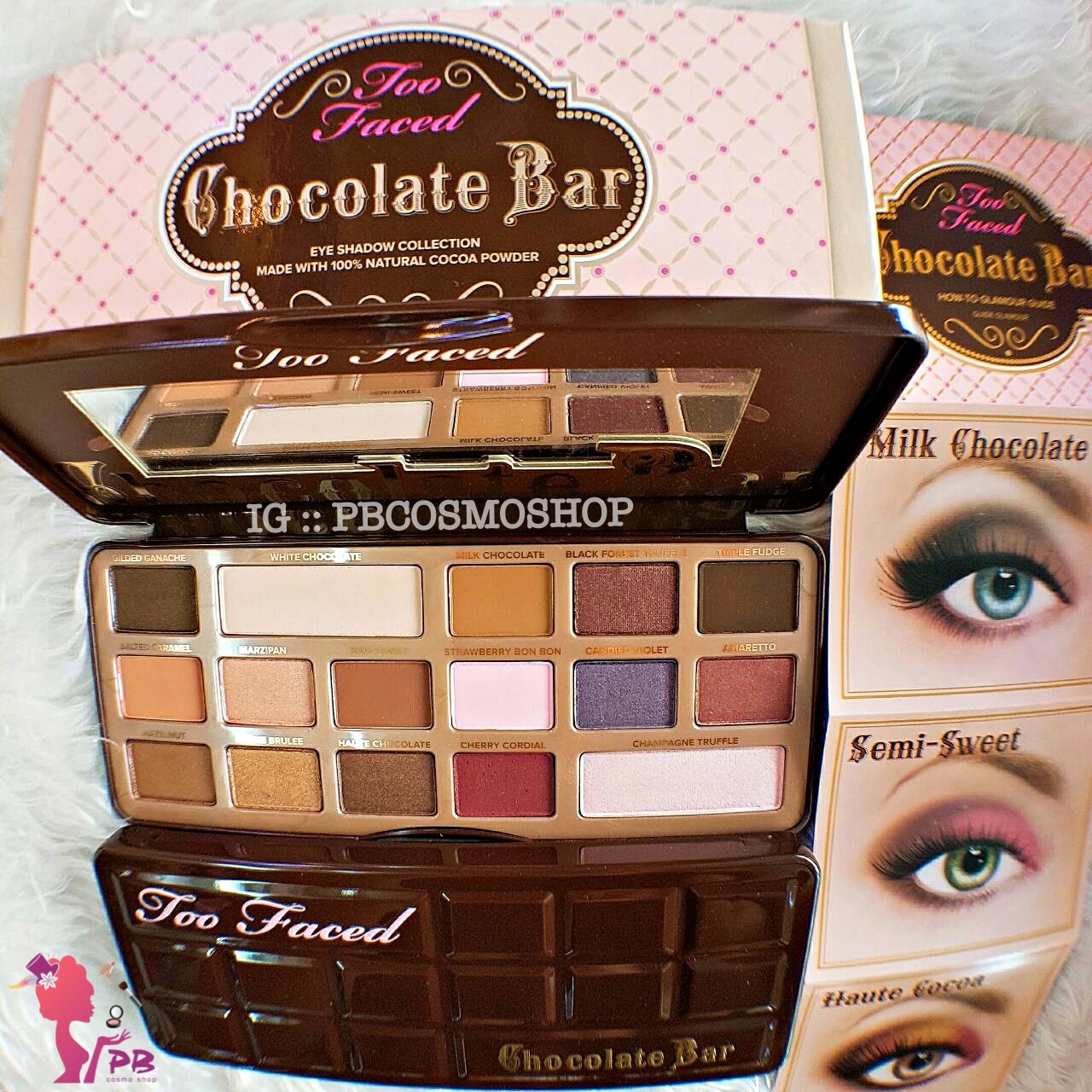 พร อมส ง Too Faced Chocolate Bar Pbcosmoshop Inspired By