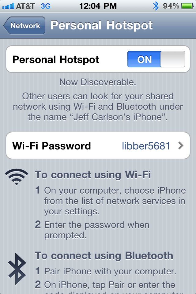 Can an iPhone Personal Hotspot Plan Take Over for a 3G iPad? TidBITS