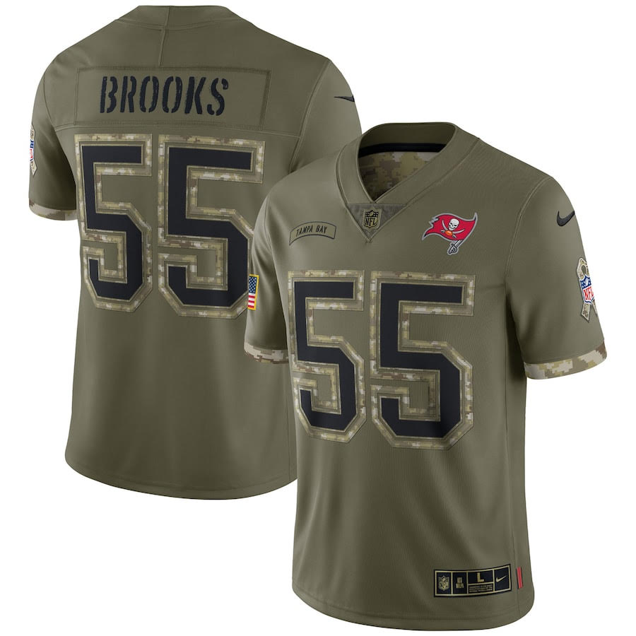 Green Military Jersey Derrick Brooks Charities
