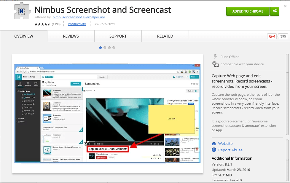 Nimbus Screen Capture Browser Extension DBAAR\\\’s Online Home for