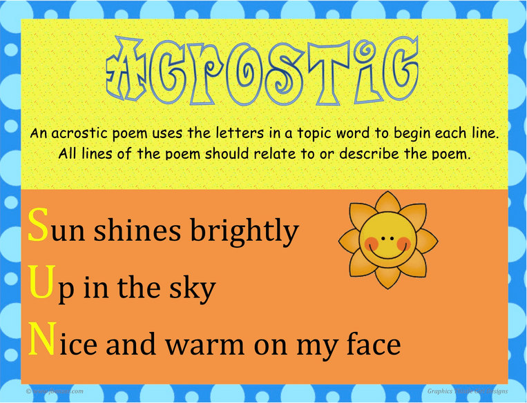 Acrostic poems – 8 of the best worksheets and resources