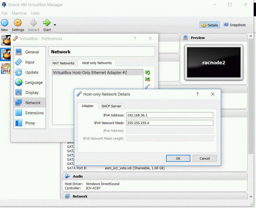Interface (‘VirtualBox HostOnly Adapter’) is not a HostOnly