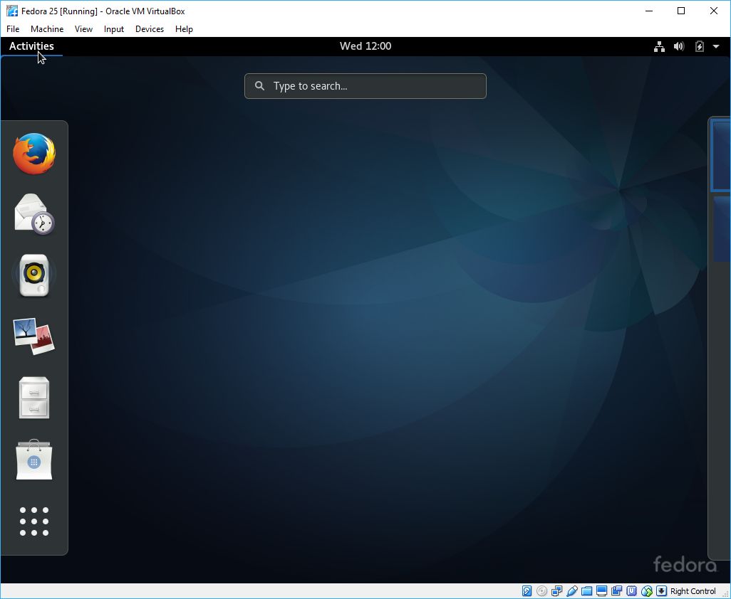 install fedora 25