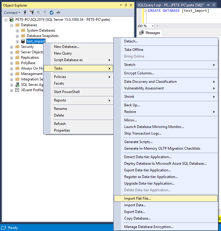 Importing Flat Files into SQL Server with SSMS DBASco