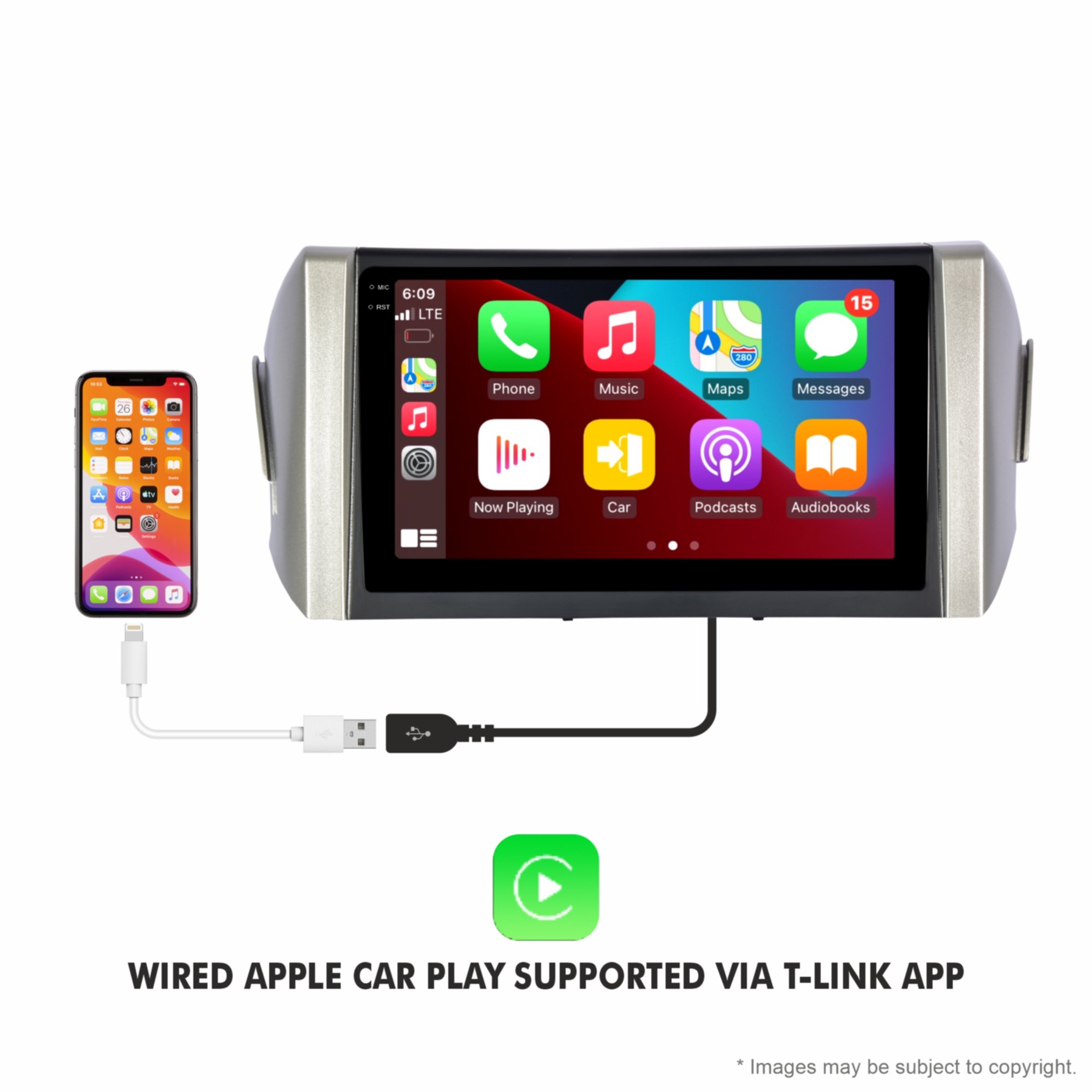 Toyota Innova Crysta Car Android Music System (4/64) With Apple Carplay