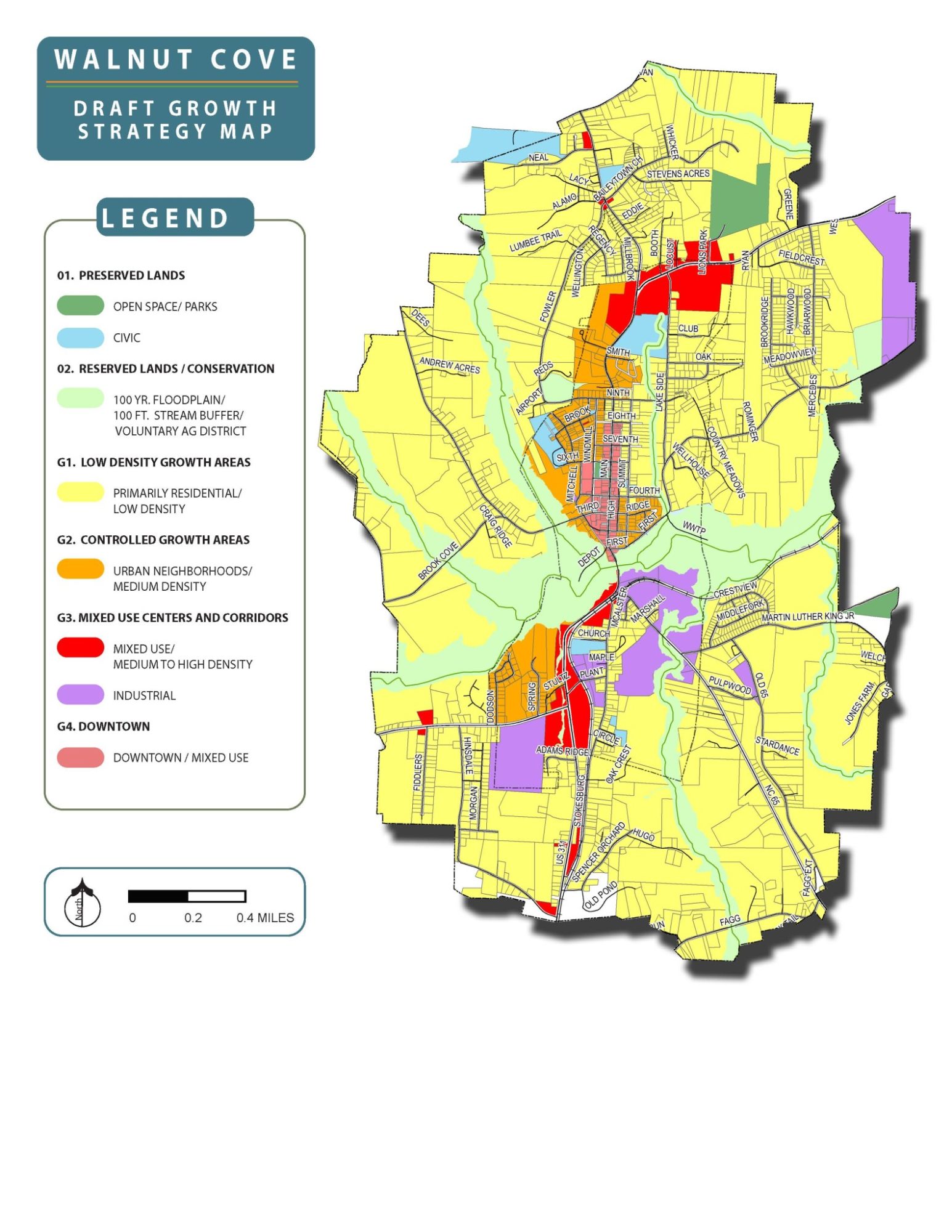 Walnut Cove Draft Growth Strategy Map Destination by Design