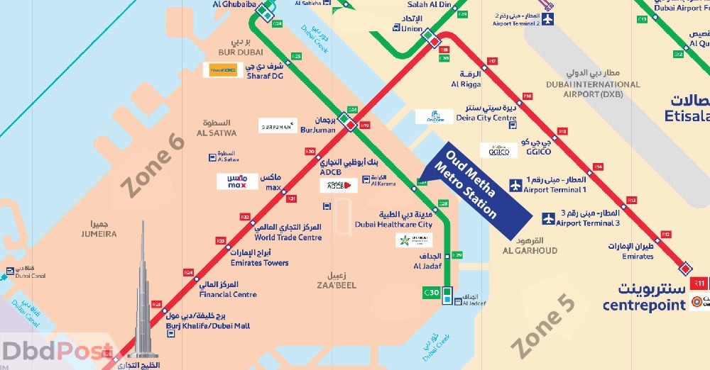 Oud Metha Metro Station Dubai Location, Map & More