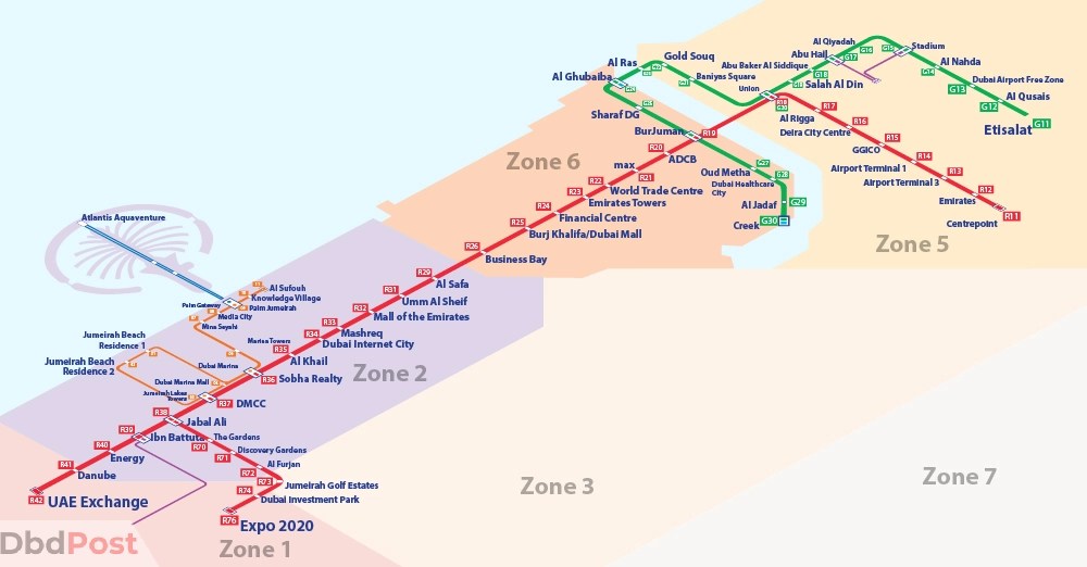 Dubai Metro Map Routes, Stations & Guide (2024)