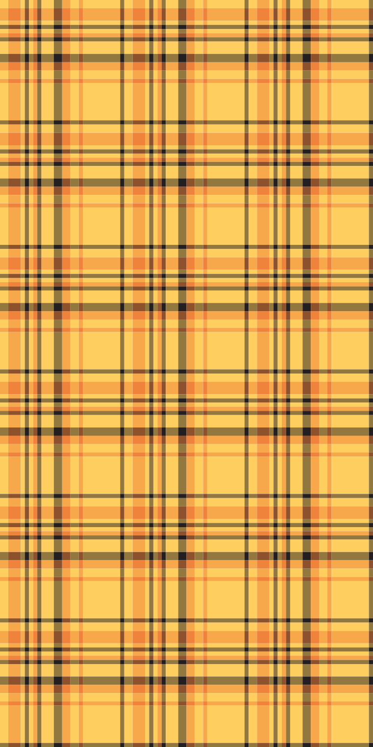 Yellow plaid pattern Living room roller blind TenStickers
