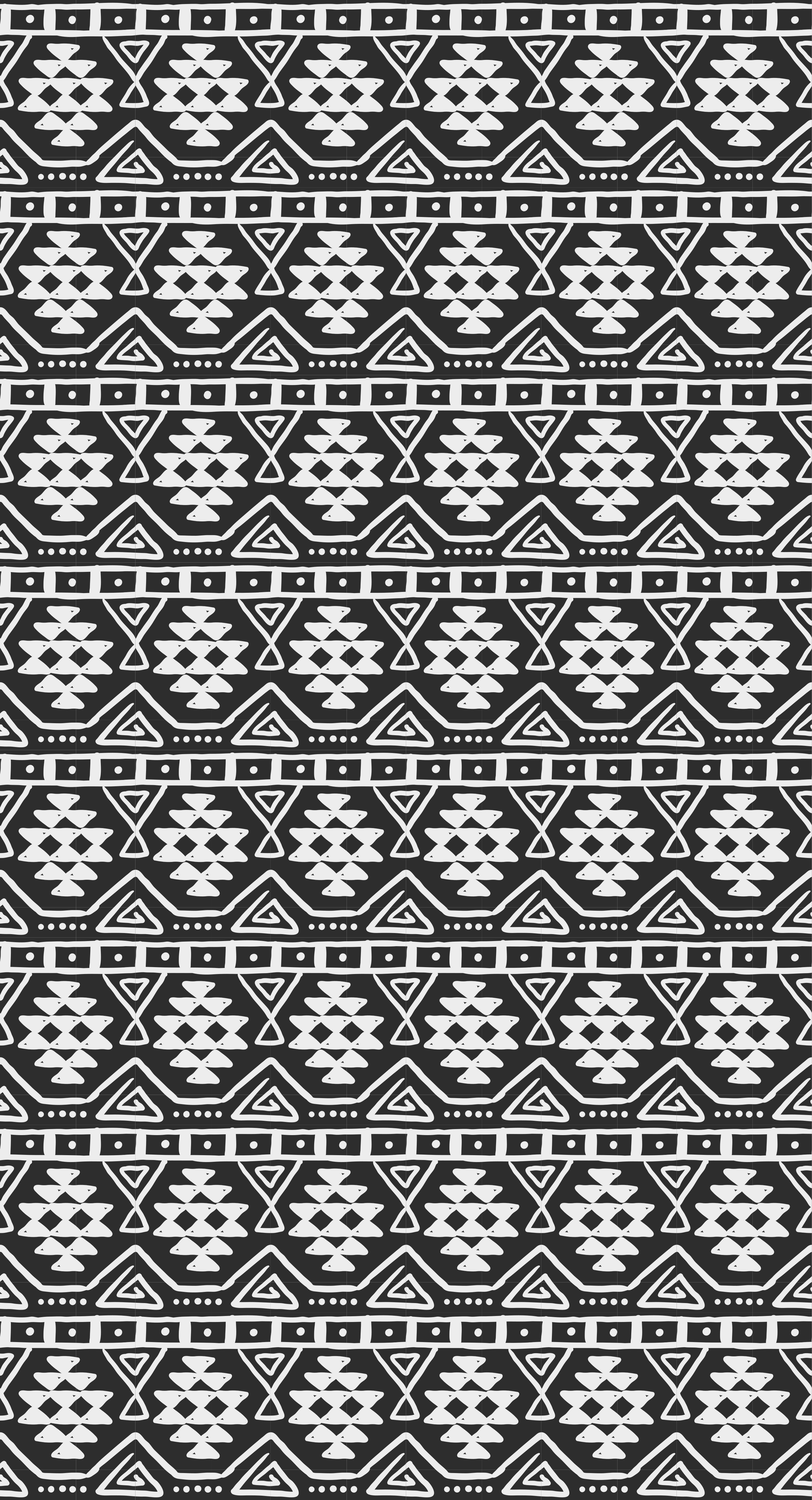 Black and white bohemian pattern Textures and patterns blind TenStickers