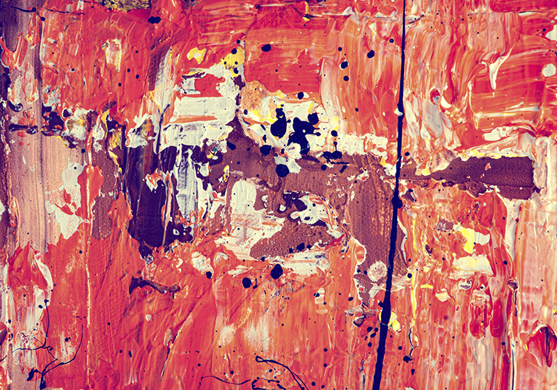 Fototapete Urbane Kunst Abstrakte Malerei Farbtone Tenstickers