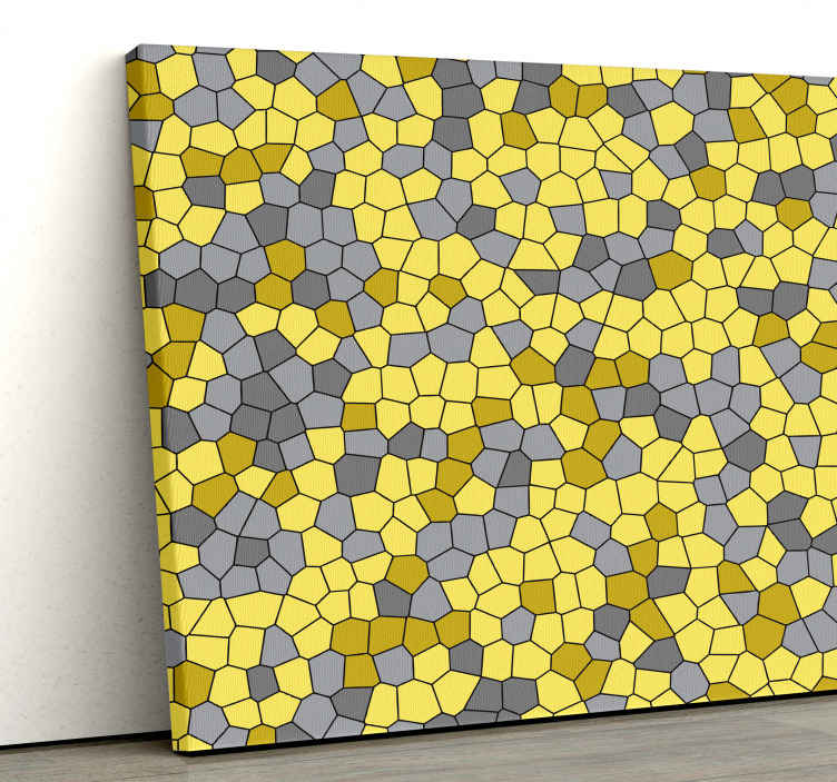 Pantone mosaic photo mosaic canvas TenStickers