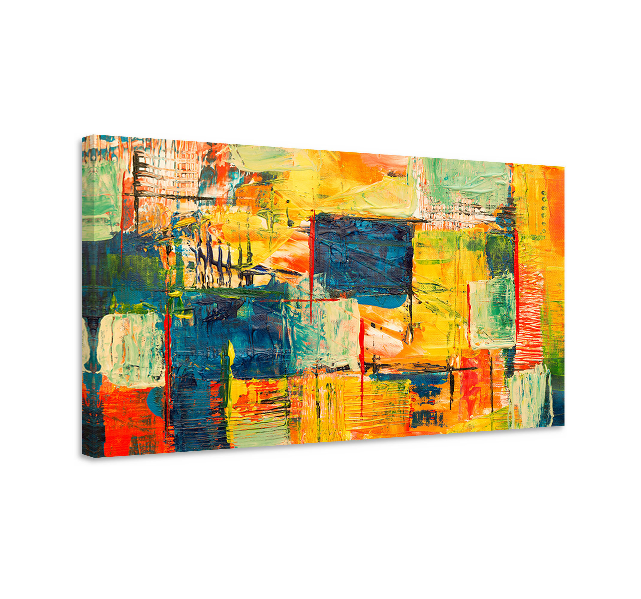 colourful mosaic modern art prints on canvas TenStickers