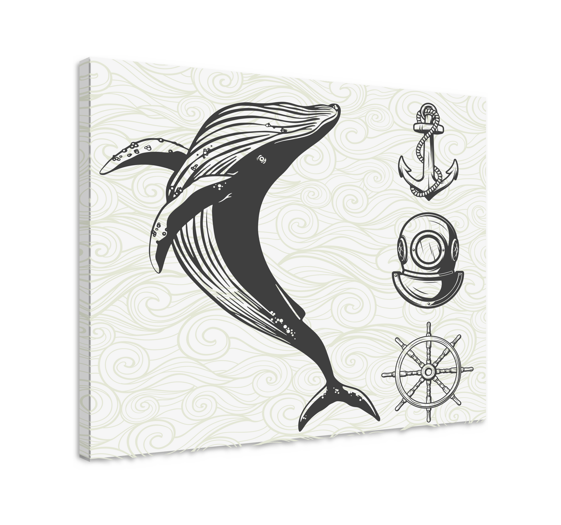 Nautical rustic canvas wall art TenStickers