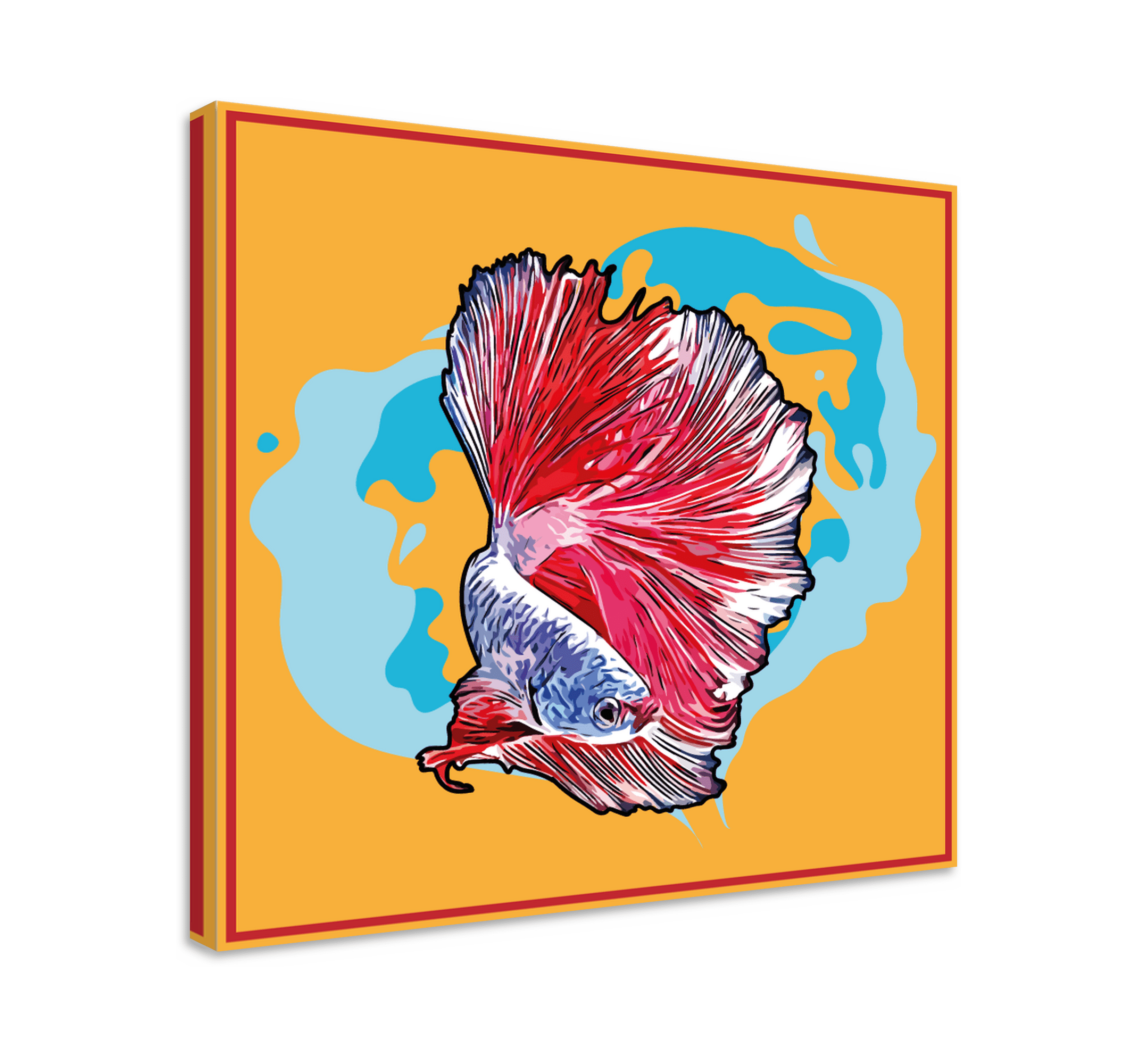 Wandbild Fische Abstrakte Farben Tenstickers