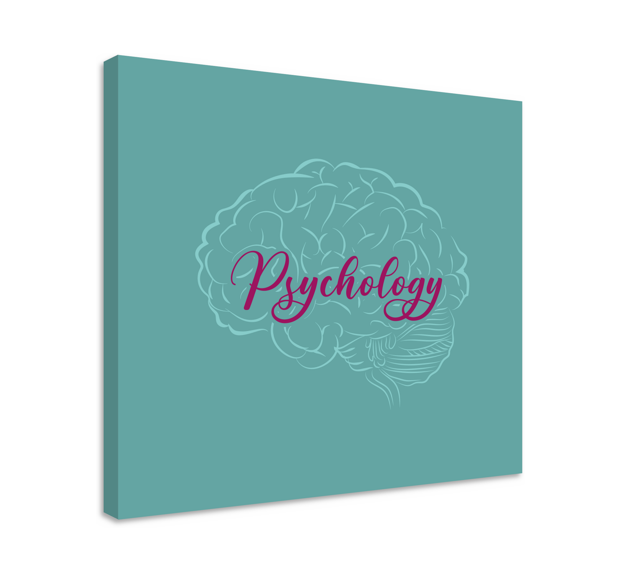 Psychology Brain modern art prints on canvas TenStickers