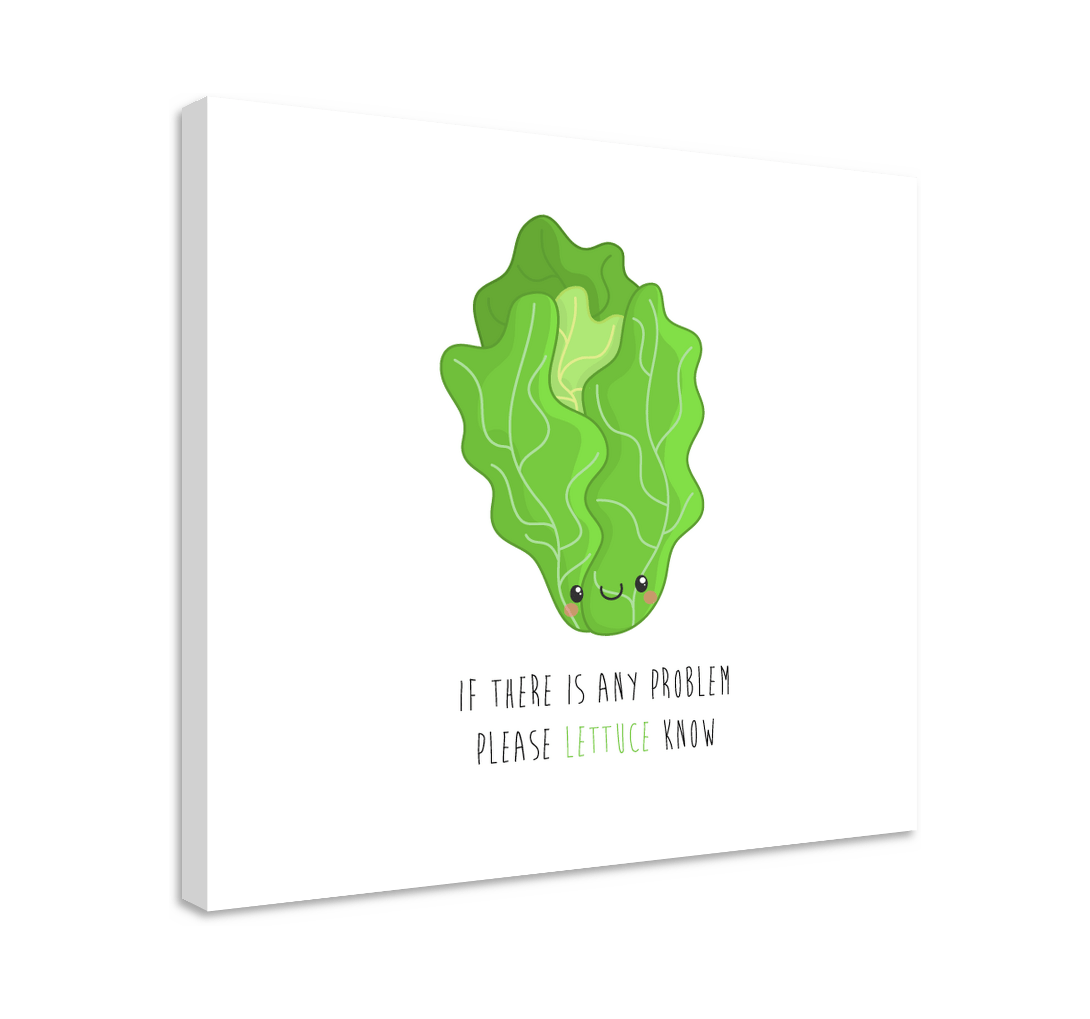 Funny quote with lettuce wall art quote prints TenStickers