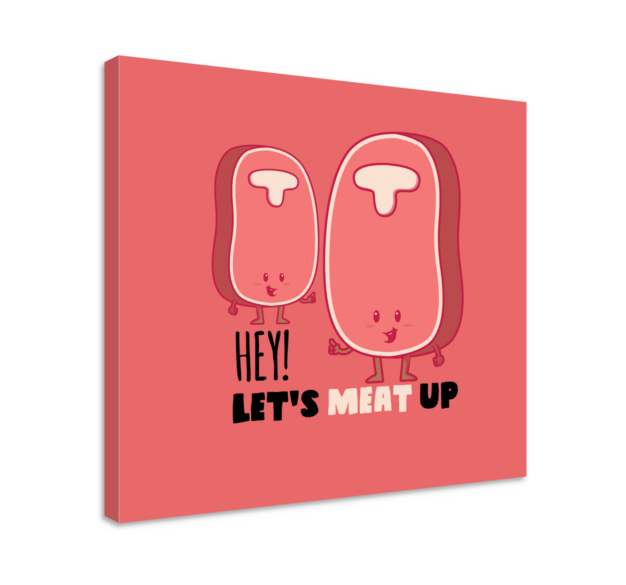 Funny quote with Meat wall art quote prints TenStickers